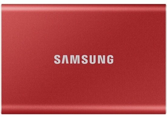 Внешний накопитель SSD Samsung 1.8" T7 1.0 Tb USB 3.2 Red MU-PC1T0R/WW