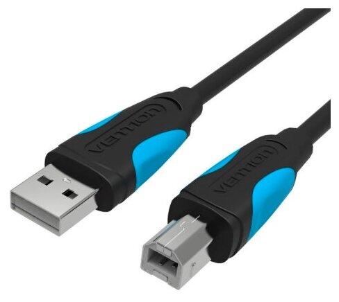 Кабель Vention USB 2.0 AM/BM - 1,5м черный