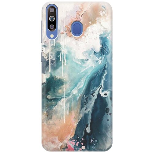 фото Re:paчехол - накладка artcolor для samsung galaxy m30 с принтом "брызги красок"