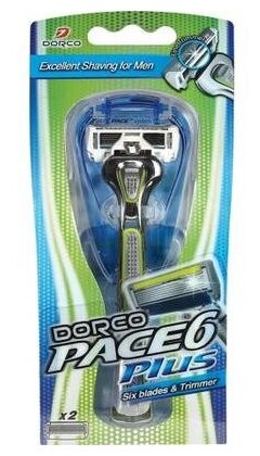 Станок для бритья dorco муж. pace6 с тримм.2 см. кас.(6853)