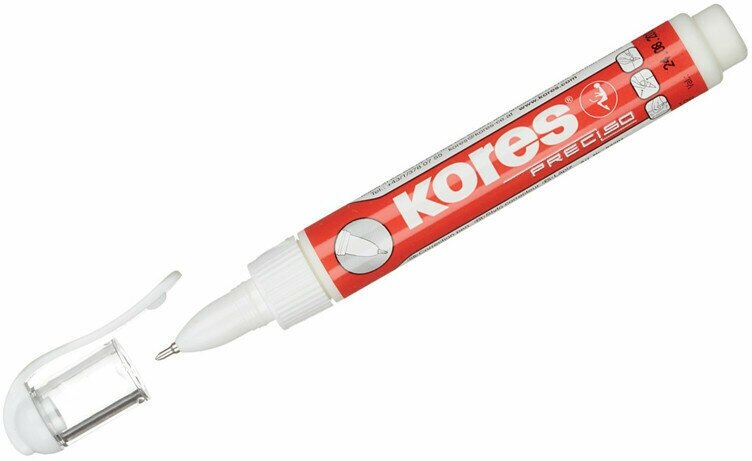Корректирующий карандаш Kores "Preciso", 08мл, металлический наконечник, 313190