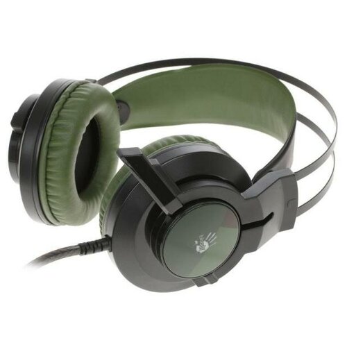 Игровая гарнитура проводная A4TECH A4Tech Bloody J450 черный зеленый 3638₽