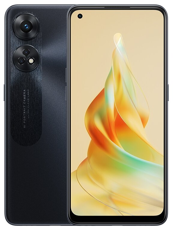 Смартфон OPPO Reno 8T 8/128 ГБ Global для РФ, Dual nano SIM, черный