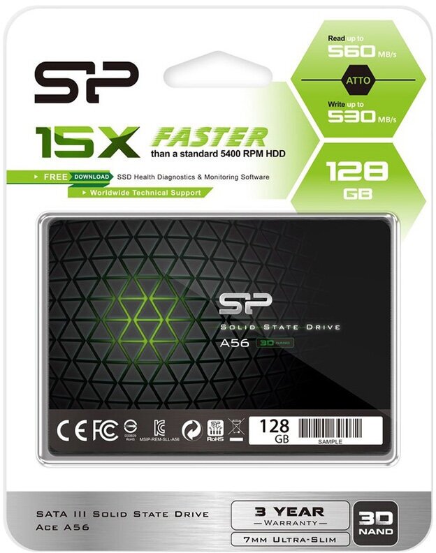 Silicon Power A56 128GB SP128GBSS3A56B25RM - фото №4