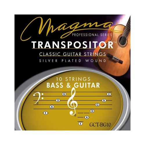 комплект струн для классической гитары magma transpositor gct cello Комплект 8 струн для гитары Magma Transpositor GCT-8