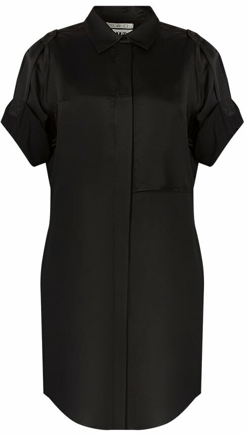 Платье-рубашка MM6 Maison Margiela, повседневное, размер 42, черный