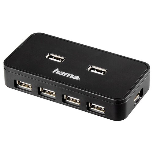 USB-концентратор HAMA Hub (00039859) разъемов: 7 черный