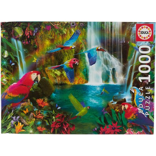 Educa Пазл 1000 деталей - Тропические попугаи пазл 1000 деталей миниатюра символы мира