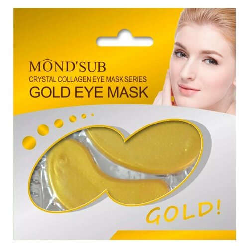 MOND`SUB Гидрогелевые патчи для глаз Gold Eye Mask, 2 шт.