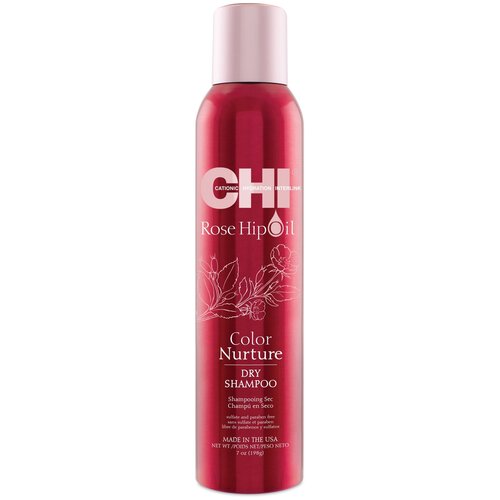 CHI сухой шампунь Rose Hip Oil, 198 г сухой шампунь igk сухой шампунь для волос с древесным углем first class charcoal detox dry shampoo