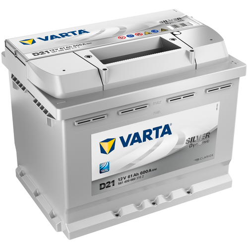 Аккумулятор VARTA D21 Silver Dynamic 561 400 060, 242x175x175, обратная полярность, 61 Ач