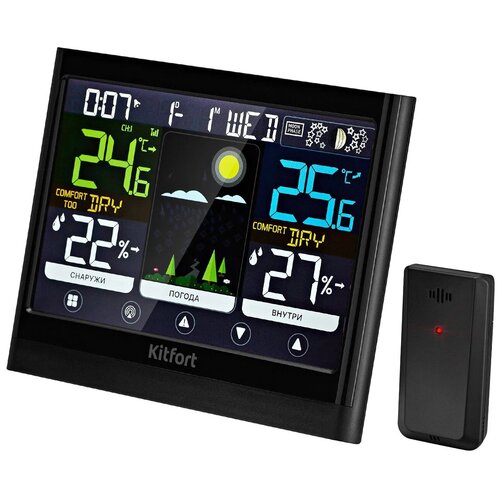 Метеостанция Kitfort КТ-3318 чeрный 279000₽