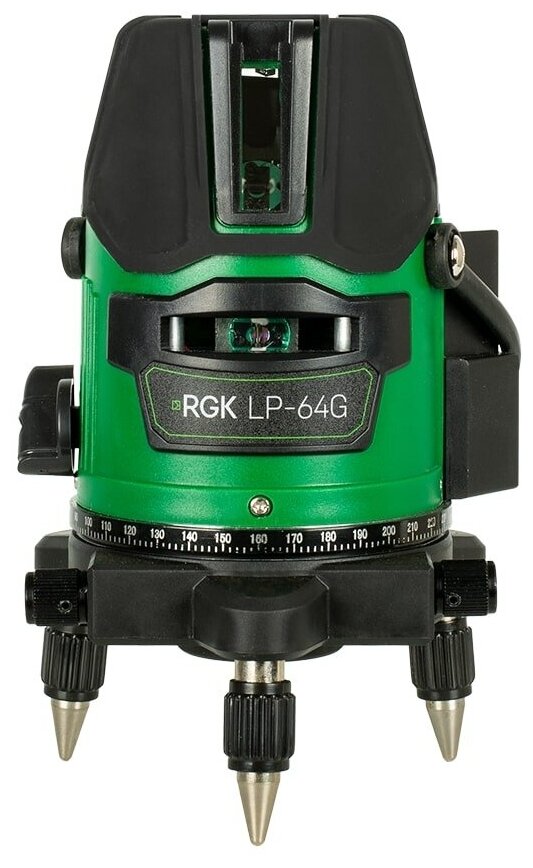 Комплект: лазерный уровень RGK LP-64G + штатив RGK LET-170