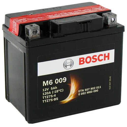 Мото аккумулятор Bosch M6 009 AGM (0 092 M60 090)