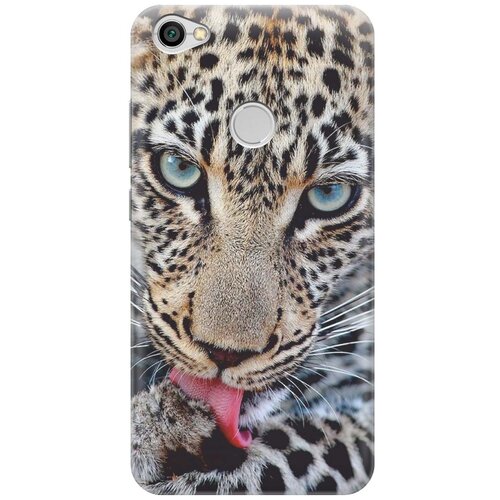 фото Gosso ультратонкий силиконовый чехол-накладка для xiaomi redmi note 5a prime с принтом "леопард"