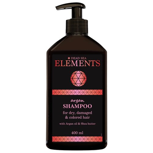 Купить Elements Шампунь для поврежденных и окрашенных волос с маслом Арганы и минералами Мертвого моря, 400 мл (Израиль), Sea of Spa