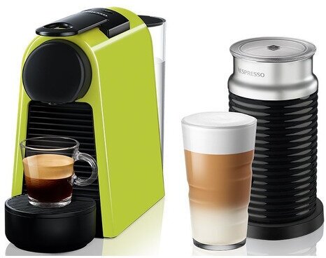 Капсульная кофеварка DeLonghi Nespresso Essenza mini EN85. L, 1260Вт, цвет: зеленый [0132191656]