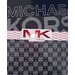 Пижама Michael Kors L мужская черная с серым, лонгслив с лого на груди и брюки в монограмму