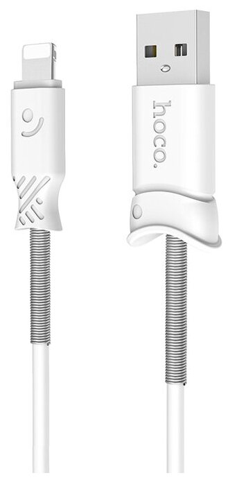 Кабель Hoco X24 Pisces USB - Lightning, белый