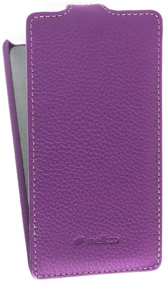 Кожаный чехол для HTC Windows Phone 8X / Accord Melkco Leather Case - Jacka Type (Purple LC)