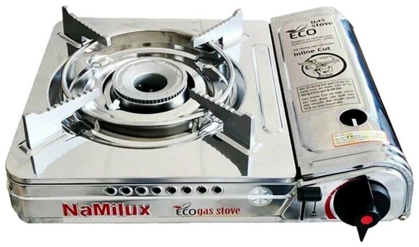 Плита газовая NaMilux NA-3915AS (199AS/2W) (с переходником) цанговый/бытовой баллон