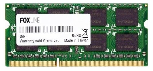 Оперативная память Foxline 16 ГБ DDR4 3200 МГц SODIMM CL22 FL3200D4S22-16G