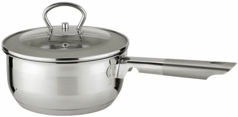 фото BC-2002 Ковш со стеклянной крышкой, 16см, 1,6л