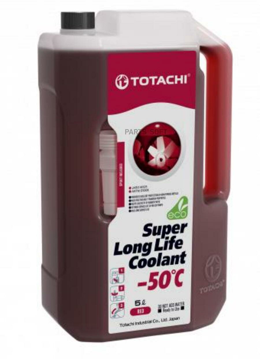 TOTACHI 41905 Охлаждающая жидкость totachi super llc red -50c 5л