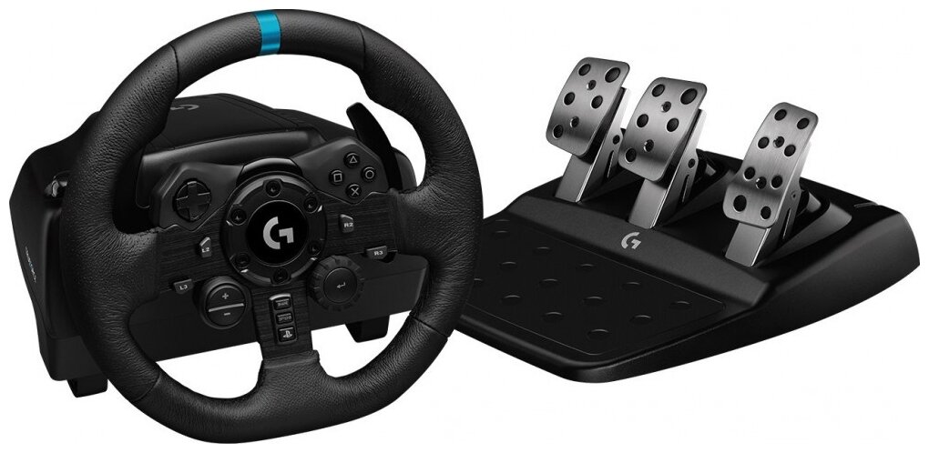 Контроллер игровой Logitech G923 (гоночный руль и педали для PS4 и ПК)