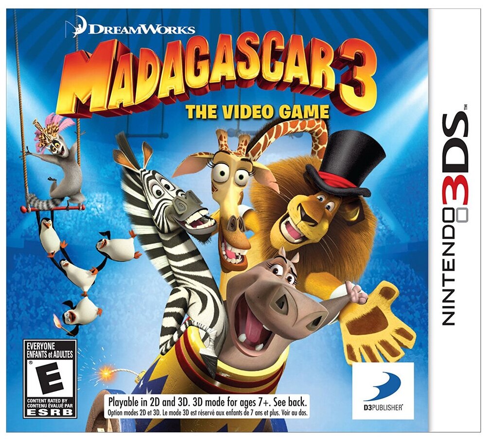 Madagascar 3: Europe's Most Wanted (русские субтитры) (3DS)