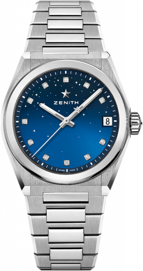 Наручные часы ZENITH Defy Classic Midnight 03.9200.67/01. MI001, серебряный, синий