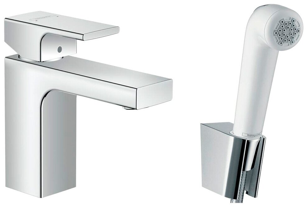 Набор раковины Hansgrohe Vernis Shape 71216000 с гигиеническим душем, хром