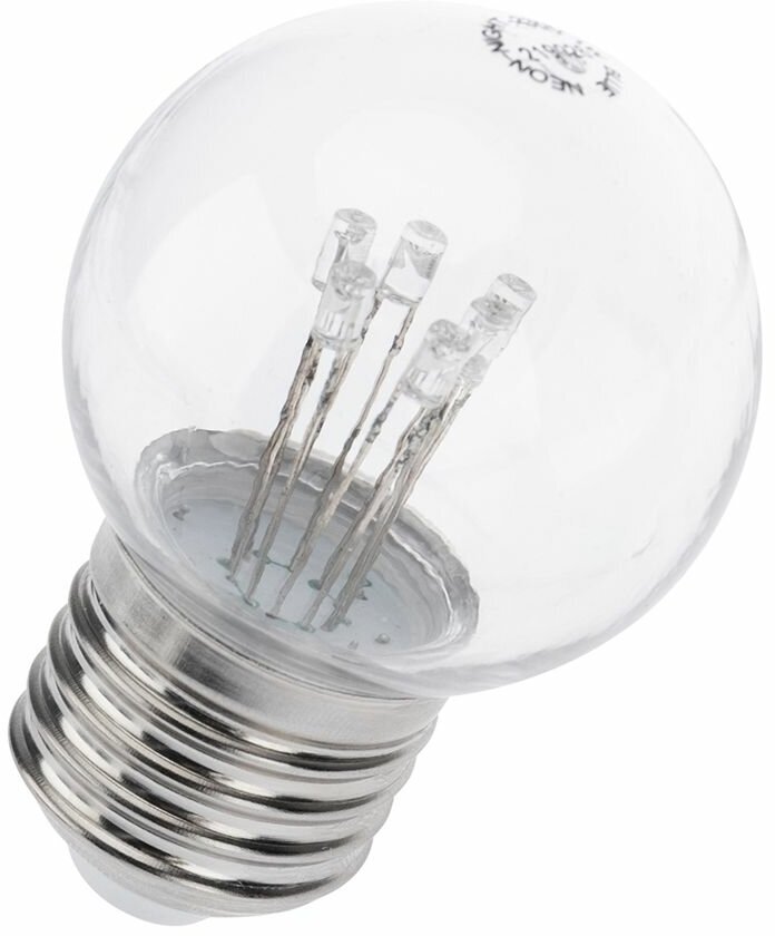 Декоративная светодиодная лампочка-шар с эффектом нити накаливания, цоколь Е27, белый свет - фотография № 4