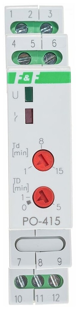 Реле времени для распределительного щита F&F PO-415 - фотография № 12