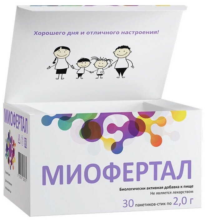 Миофертал пор. пак., 2 г, 30 шт., 1 уп.