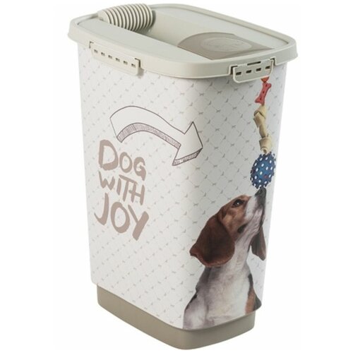 контейнер для хранения корма собак герметичный большой rotho cody 50 литров Контейнер для корма животных с дозатором герметичный Rotho CODY 25 литров