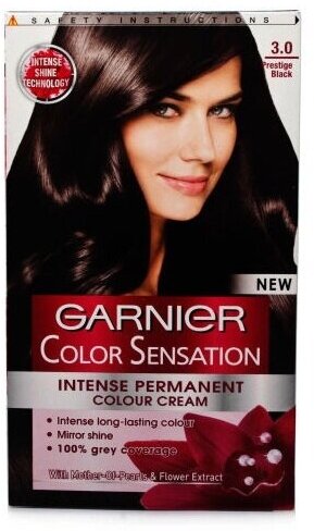 Garnier Стойкая крем-краска для волос "Color Sensation, Роскошь цвета", оттенок 3.0, Роскошный каштан - фотография № 12