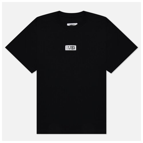 Мужская футболка Maison Margiela MM6 Zoom Logo Oversized чёрный, Размер S