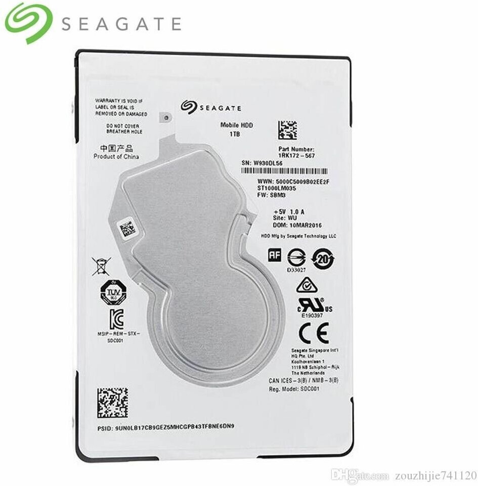 1 ТБ Внутренний жесткий диск Seagate Mobile HDD 1 TB ST1000LM035