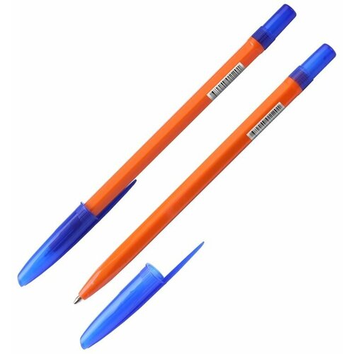 Ручка шариковая неавтоматическая Стамм 111 Orange синяя толщина линии 1 мм, 1554789