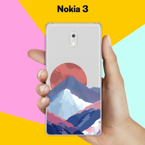 Силиконовый чехол на Nokia 3 Горы / для Нокиа 3