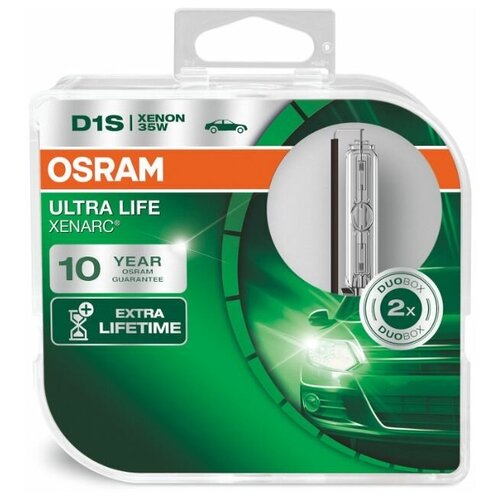 Лампа автомобильная ксеноновая OSRAM XENARC ULTRA LIFE D1S 66140ULT-HCB 35W 2 шт.