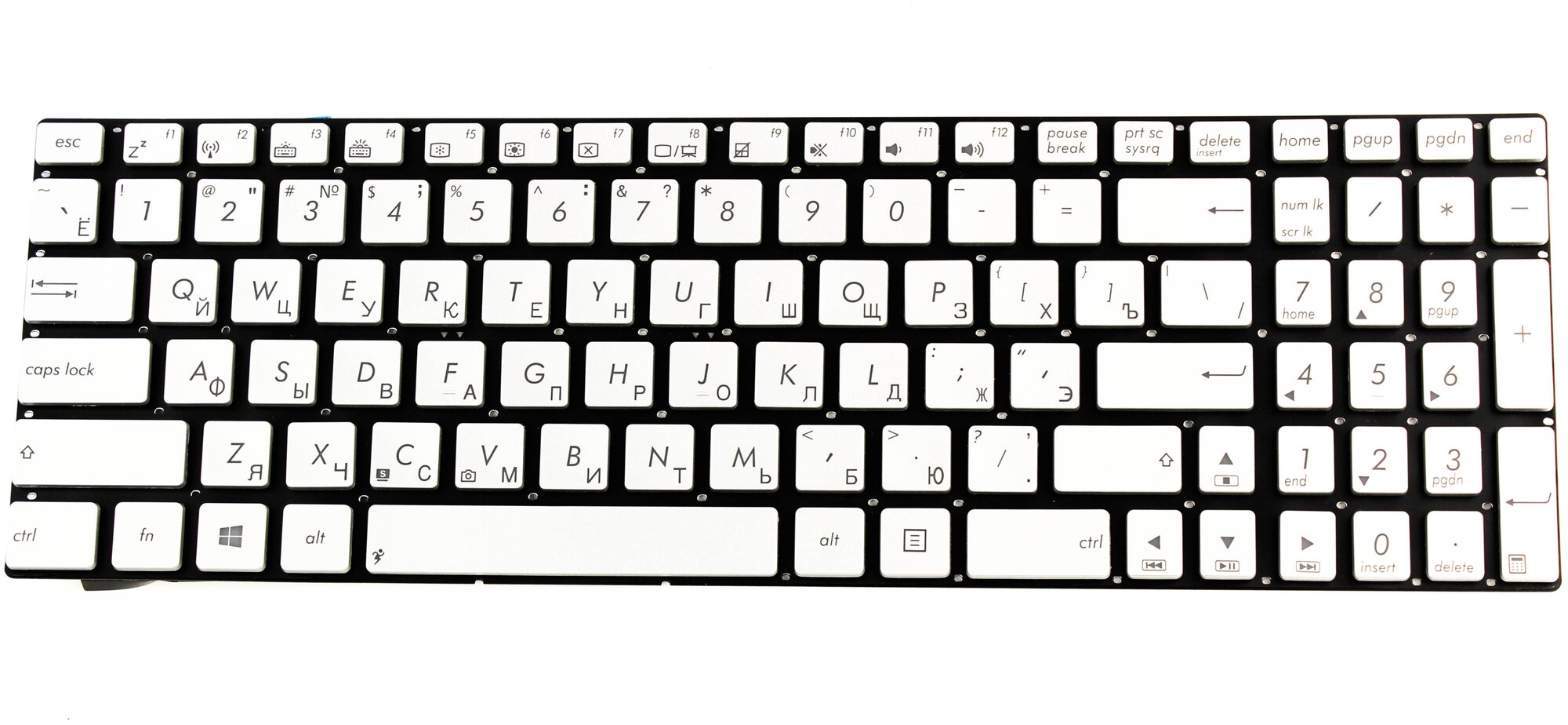 Клавиатура для Asus G550JK p/n: NSK-UPM0R 9Z. N8BBU. M0R, 0KN0-QX1RU13, 0KNB0-662ARU00
