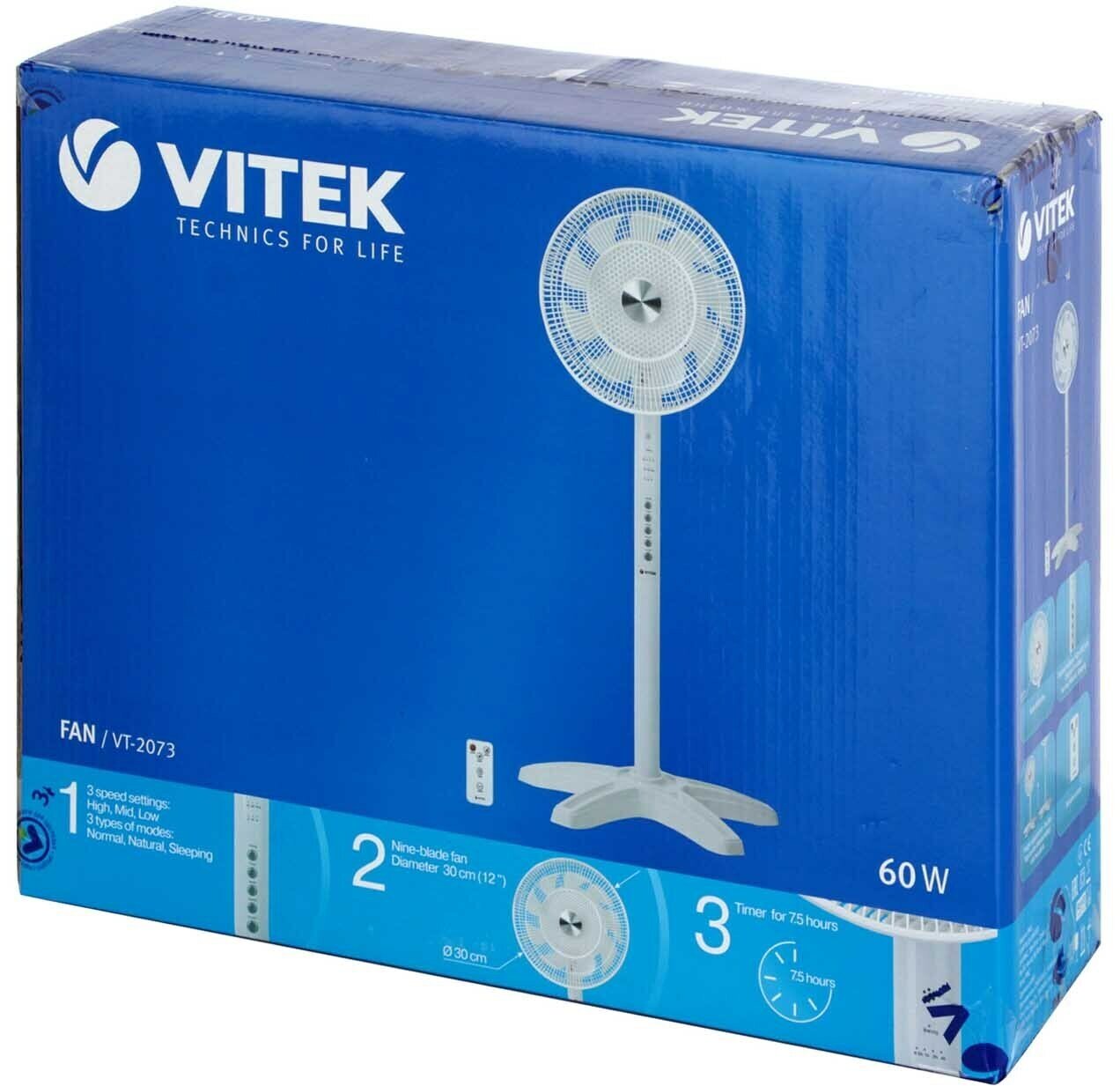 Вентилятор напольный Vitek - фото №13