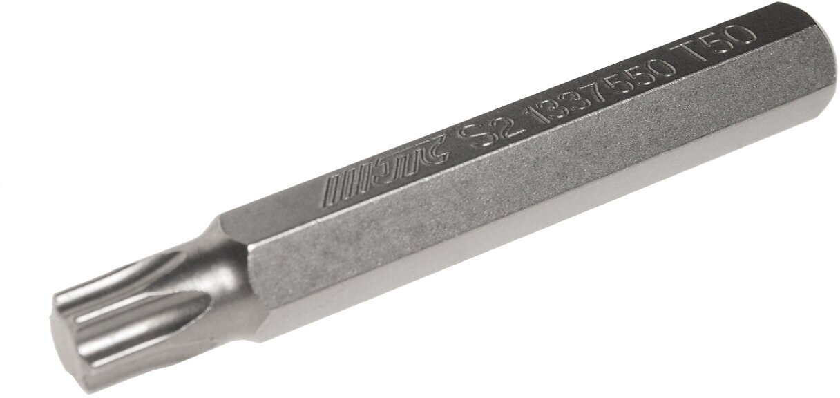 Бита TORX Т50х75мм 10мм удлиненная S2 JTC-1337550