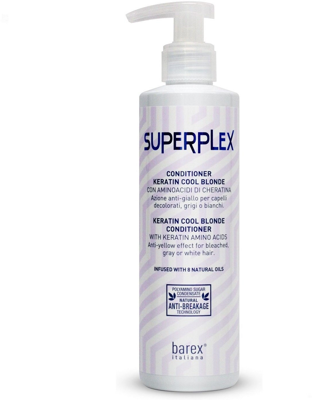 Кондиционер Barex Coloring Hair Superplex Keratin Cool Blonde Conditioner, Кондиционер для придания холодного оттенка, 200 мл