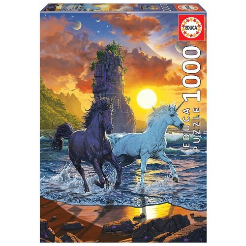 puzzle закат на пляже кейбл бич австралия 1000 деталей Пазл Единороги на пляже 1000 деталей