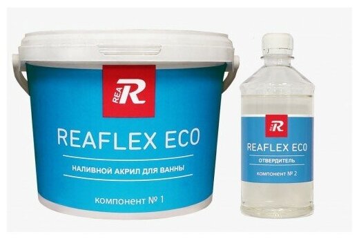 Жидкий акрил Reaflex Eco на ванну 1.7 метра 24 часа