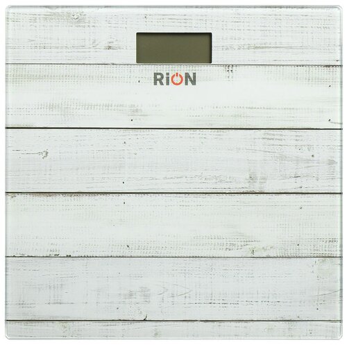 Весы напольные электронные, Rion, Дерево PT-973, стекло, до 180 кг, LCD-дисплей