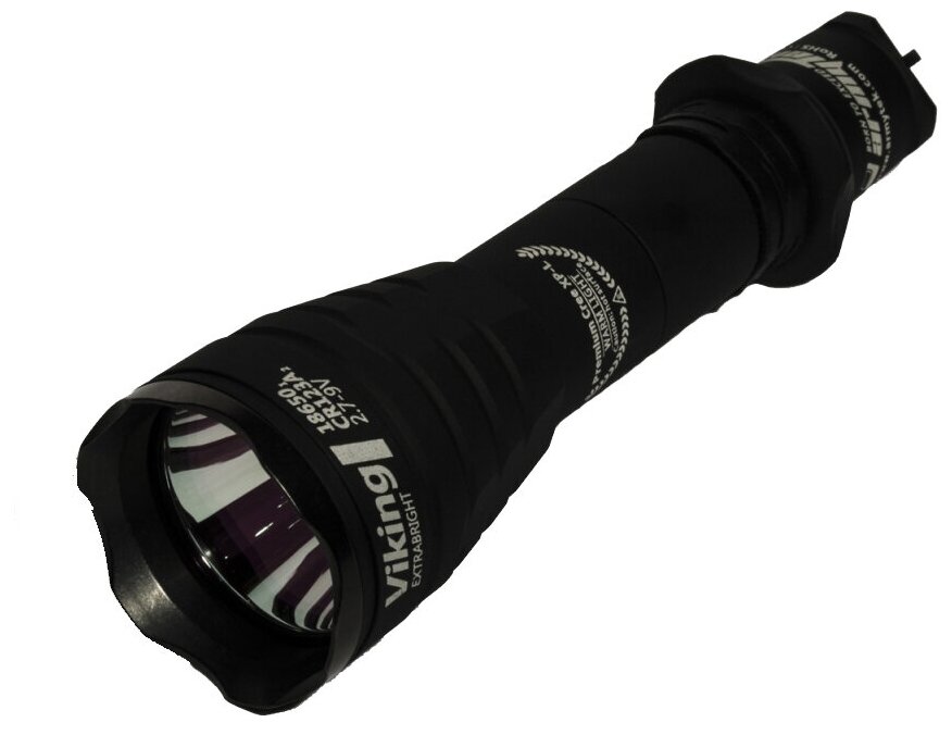 Фонарь светодиодный тактический Armytek Viking v3, 1160 лм, теплый свет, аккумулятор